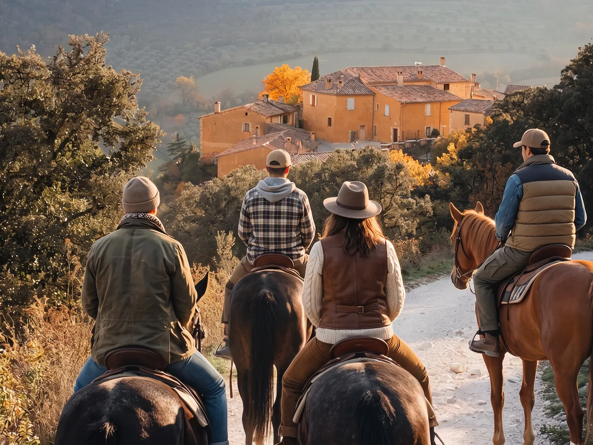 Balade à cheval dans la Drôme, autour de Saint-Christophe-et-le-Laris