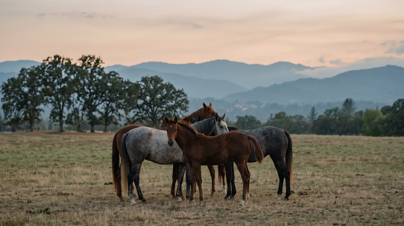 Chevaux en liberté, Martine Senet, Drôme